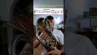 Gabriels Oboe  Euphonium Solo short enniomorricone [upl. by Ganley221]