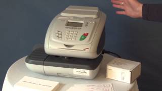 How to change a Neopost IS350 Smart Franking Machine Ink Cartridge [upl. by Gnuhp]