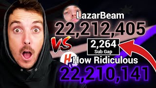 LazarBeam vs How Ridiculous  BATTLE FOR 3RD MOST SUBSCRIBED IN AUSTRALIA 20232024 [upl. by Ecienal884]