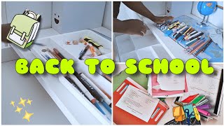 🎒BACK TO SCHOOL PARTIE 1ORGANISATION PRÉPARATION ET RESET FOuRNITURE SCOLAIRE rentréescolaire [upl. by Nytsirc]