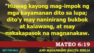 Magandang Balita Biblia  Mateo 6 [upl. by Htrap]