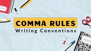 Learn how to use Commas  Basic Comma rules [upl. by Dranik295]