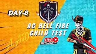 Guild test 8 AADYUTGAMING FREEFIRE live GIVAWAY custom customroom [upl. by Alvira]