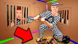 BOX FORT PRISON ESCAPE Challenge [upl. by Naiditch178]