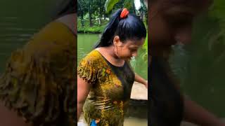 Bangla New Gosol Video 2024  পুকুরে গোসল  Bagladeshi Girl Bathing  short [upl. by Sharlene187]