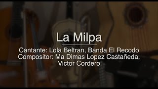 La Milpa  Puro Mariachi Karaoke  Lola Beltran Banda El Recodo [upl. by Einhpets667]