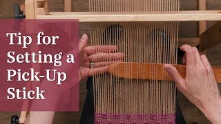 How to Easily Place PickUp Sticks on a RigidHeddle Loom [upl. by Rosenwald]