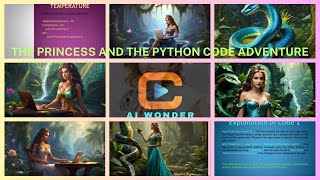 Princess with Python amp Python Coding Adventure AI Animation Cartoon of wonders [upl. by Nnorahs]