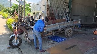 The process of restoring and manufacturing 3wheel vehicles from motorcycle engines [upl. by Hester]