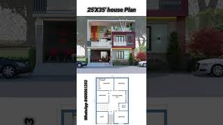 25x35 House Plan 🏡 ll 875 sqft plan housedesign home houseplan vastuhomes [upl. by Dupuis]