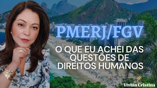 CORREÇÃO PROVA DIREITOS HUMANOS FGV PMERJ por Professora Vívian Cristina [upl. by Ming]