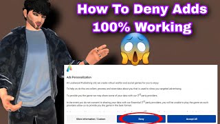 😱How To Deny Adds Permission  Avakin Life Adds Permission Deny Option  avakinlife avakinmaster [upl. by Wilhelm]