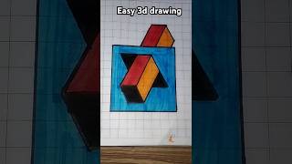 Easy 3d drawingshorts 3ddrawing illusion viral drawing ytshorts voice credit mrroshan3dart [upl. by Ehttam]