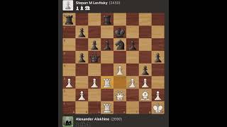 Alexander Alekhine vs Stepan M Levitsky • St Petersburg  Russia 1913 [upl. by Onaimad]