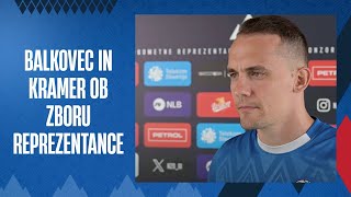 Izjave Balkovca in Kramerja pred treningom reprezentance v NNCBrdo [upl. by Nnairb]