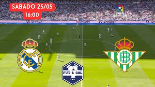 🔴 REAL MADRID  BETIS EN VIVO  LIGA DE ESPAÑA FUT AND GOL [upl. by Ilek]