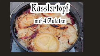 Kasslertopf Rezept nur 4 Zutaten einfach lecker [upl. by Annaehr]