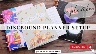 September Disc Planner Setup  Personalize Inserts  Classic Size Planner [upl. by Eirojram274]