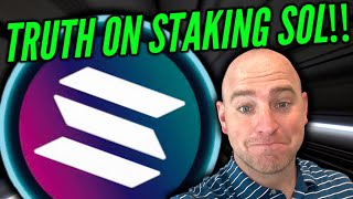 Unlocking the Truth Solana Staking Rewards Exposed  MAJOR SOLANA CRYPTO NEWS TODAY [upl. by Dalenna44]