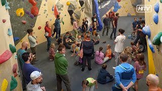 Sportliche Talentprobe in der Boulderhalle [upl. by Ahsoyek]