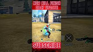 NEW KILL FINISHING ANIMATION 😦 IN FREE FIRE OB47 UPDATE  freefire shorts shortsfeed [upl. by Atiuqihc]