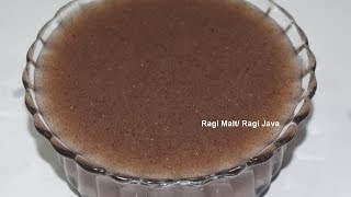 Ragi Java Ragi Malt preparation in Telugu by Sirisiriplazacom [upl. by Ritz]