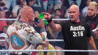 WWE 11 April 2024  Stone Cold Returns amp Challenges The Rock raw highlights today  Review [upl. by Cirnek]