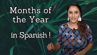 Months of the Year in Spanish  Spanish Lesson 11 [upl. by Aznerol423]