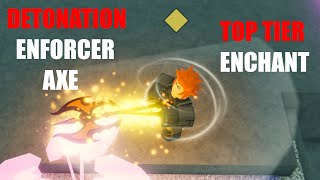 NEW detonation enforcer axe S tier weapon  Deepwoken [upl. by Ancell774]