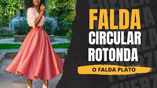 FALDA CIRCULAR ROTONDA O FALDA PLATO [upl. by Olifoet]