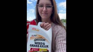 Review of Spectracide Weed amp Grass Killer with AccuShot Sprayer Gun [upl. by Nicodemus101]