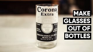 How to make Corona beer bottles into glasses every time NO FIRE [upl. by Slen]