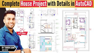 Complete House Design AutoCAD Project in 4 Hours [upl. by Cousin26]