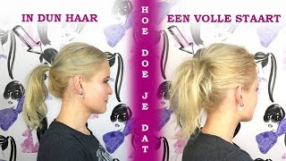 VOLLE STAART MAKEN MET DUN HAAR  Dazzling Beauty [upl. by Eiramyma851]