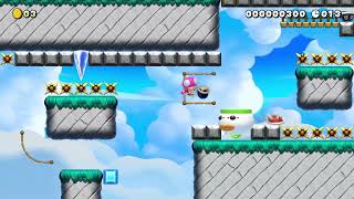 71 Sky and Spiny 20sec by しろねこBC Mario Maker 2 [upl. by Aiyotal]