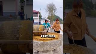 Traditional Pepper Grinding with a Stone Mill [upl. by Selrahc]