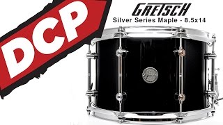 Video Demo Gretsch Limited Edition Silver Series Maple Snare Drum 14x85 [upl. by Fougere]