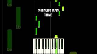 SHIN SONIC TAPES THEME  Piano For Beginners piano beginners beginner shorts pianotutorial [upl. by Miehar643]