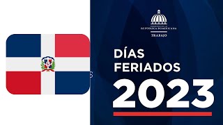 Dias feriados de REPUBLICA DOMINICANA en 2023 [upl. by Jaehne744]