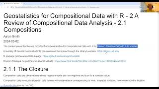 Geostatistics for Compositional Data with R  21 Compositions [upl. by Inoliel]