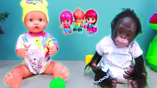 TEO Y COCO ABREN Y JUEGAN CON LOS NUEVOS PINYPON ► 👶  Bebés de Juguetes [upl. by Wolram]