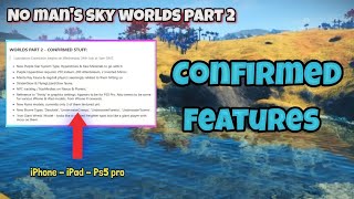 No mans sky worlds part 2 Confirmed features [upl. by Xam]