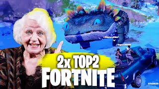 Oma spielt FORTNITE mit FANS [upl. by Airekal556]