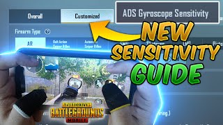 New Custom Sensitivity GuideTutorial PUBG MOBILE 15 UPDATE ADS Gyroscope Sensitivity Settings [upl. by Galvan]