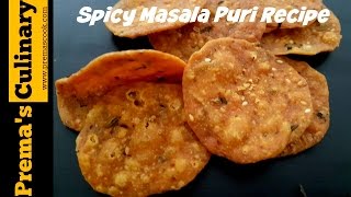 Masala Puri Recipe  Diwali Special Recipes A spicy snack recipe in simple steps [upl. by Garber]