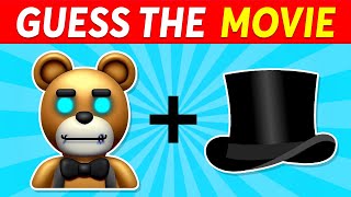 Guess the Movie by Emoji Quiz  Mario Barbie Elemental Freddy Fazbear [upl. by Inajar]