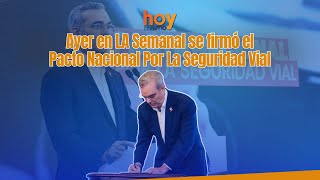 Ayer en LA Semanal se firmó el Pacto Nacional Por La Seguridad Vial [upl. by Zola]