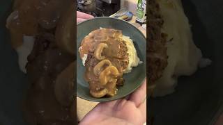 Chicken amp potatoes with mushroom gravy cooking food dinner asmr recipe mushroomgravy [upl. by Enoitna246]