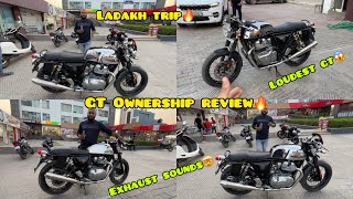 GT continental ownership review 😱🔥 loudest exhaust 🤯 Ladakh trip ❤️ 2024 modal [upl. by Artsa]