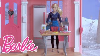 It’s a Sweet Treat to Bake Holiday Cookies with Barbie  Barbie [upl. by Tessie]